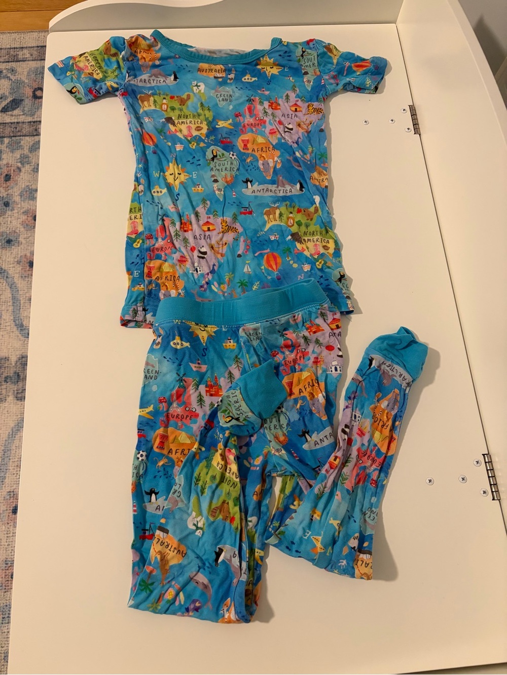 Little Sleepies Around The World Pajama Set - 3T